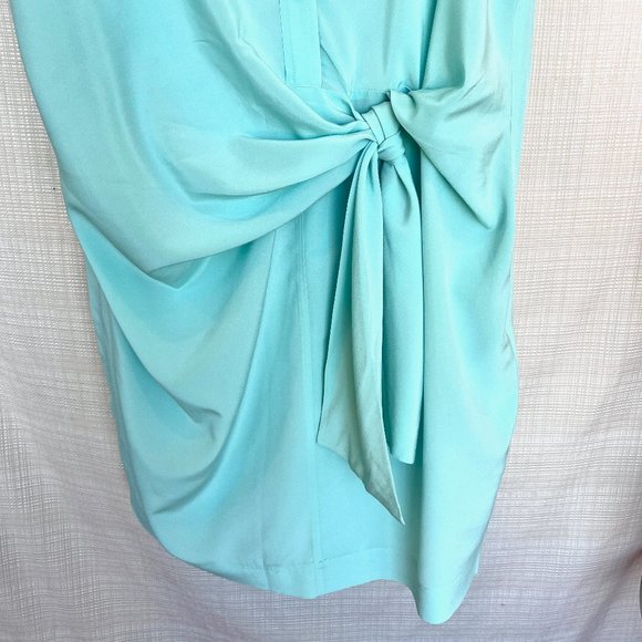 Vintage y2k DKNY Silk Slip Dress Wrap Dress Twist Tie Front With Shirt Dress - Picture 6 of 16